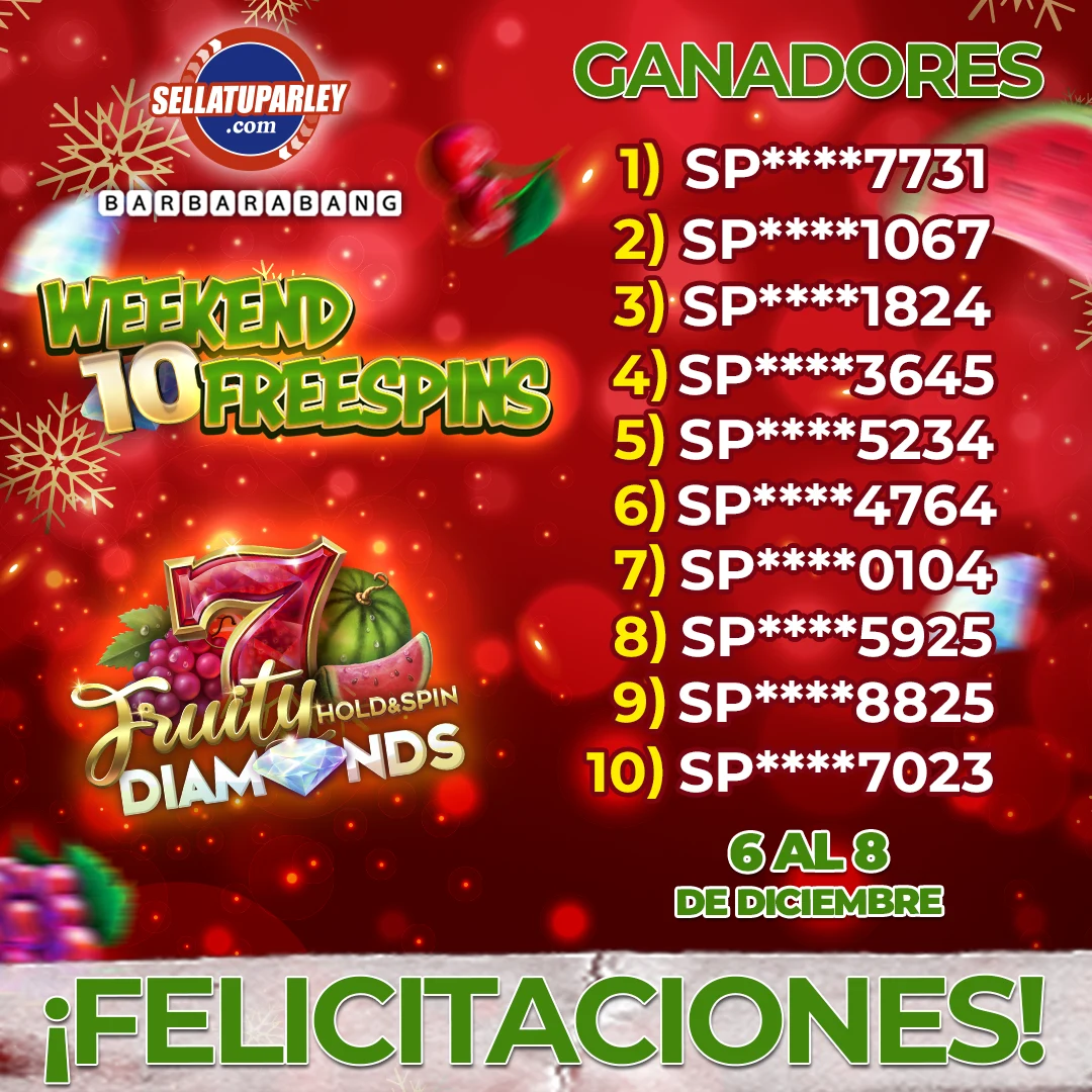 Ganadores free spins