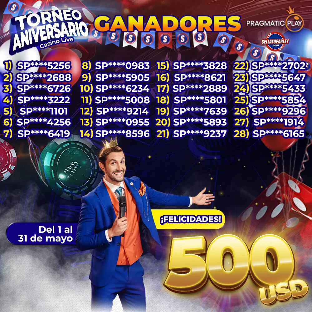 Ganadores Gana Premios misteriosos en el Casino en Vivo de Pragmatic Play en Sellatuparley.com