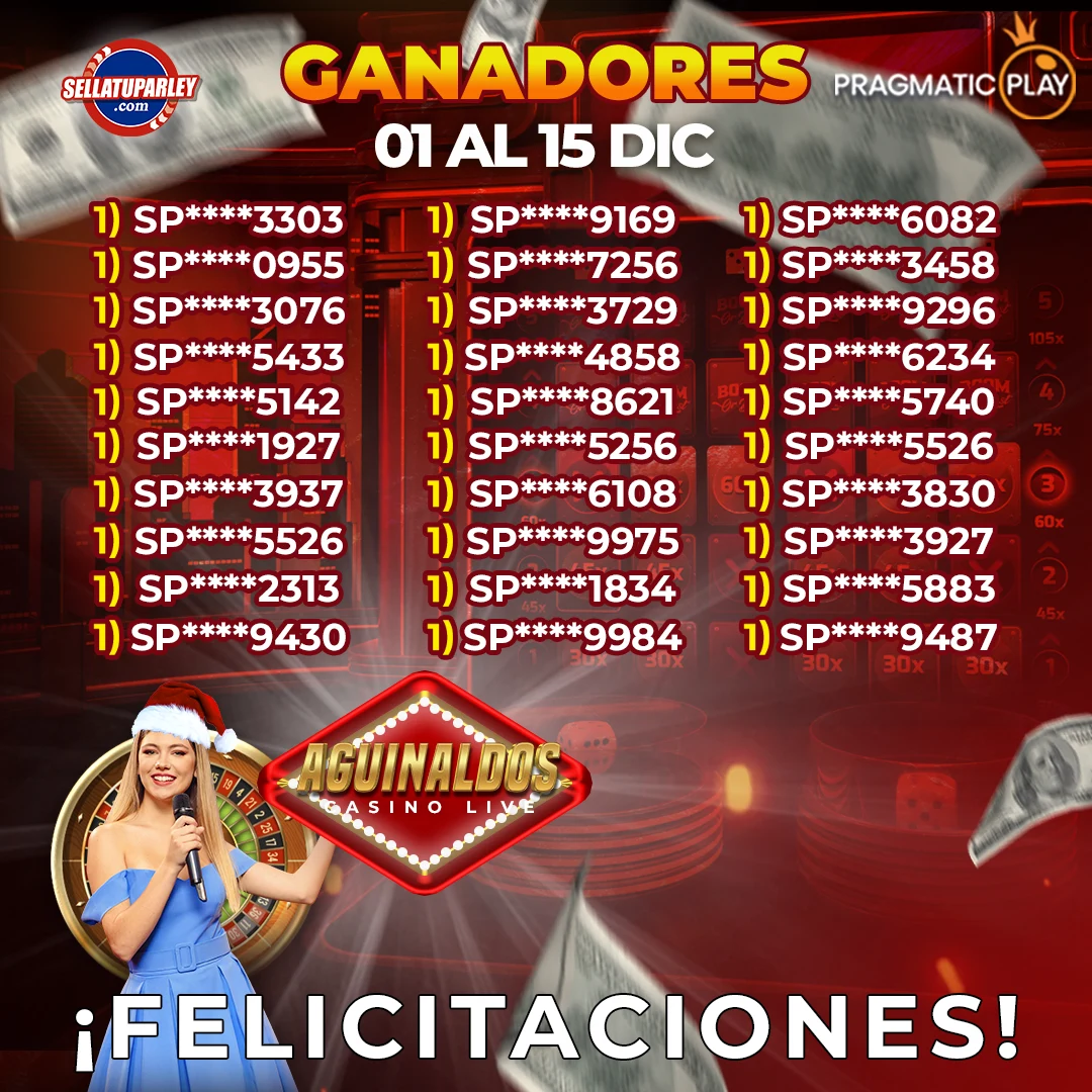 Ganadores Gana Premios misteriosos en el Casino en Vivo de Pragmatic Play en Sellatuparley.com  