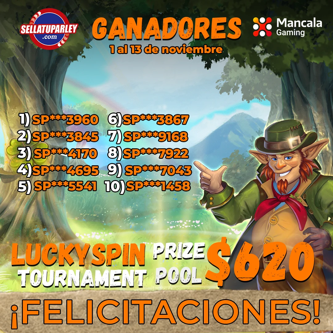 Ganadores Big Money Bang con Sellatuparley y 3 Oaks Gaming 