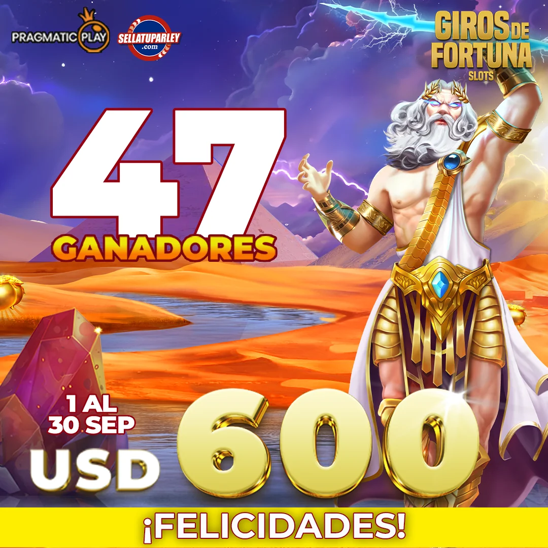 Ganadores Torneo Giros de Fortuna con Pragmatic Play