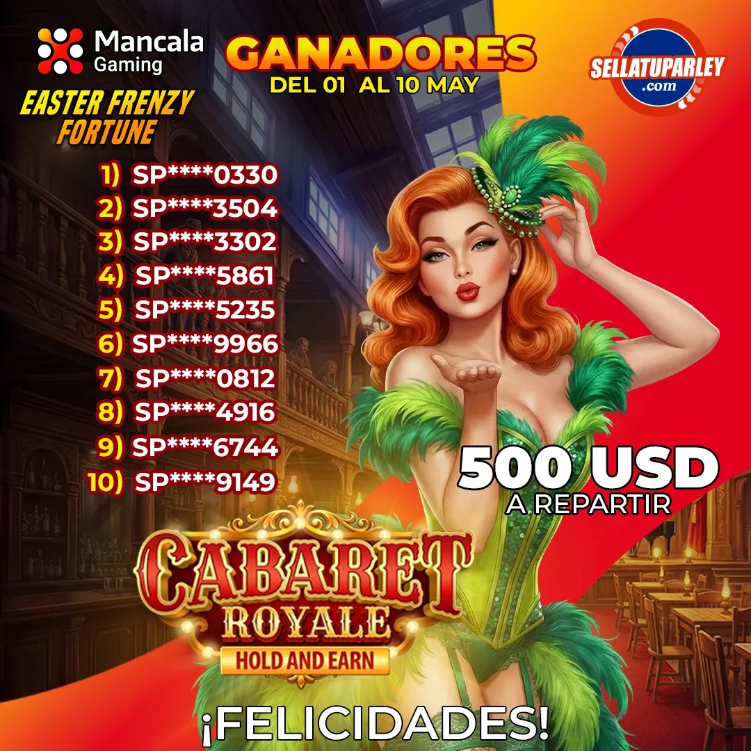 Ganadores Big Money Bang con Sellatuparley y 3 Oaks Gaming 