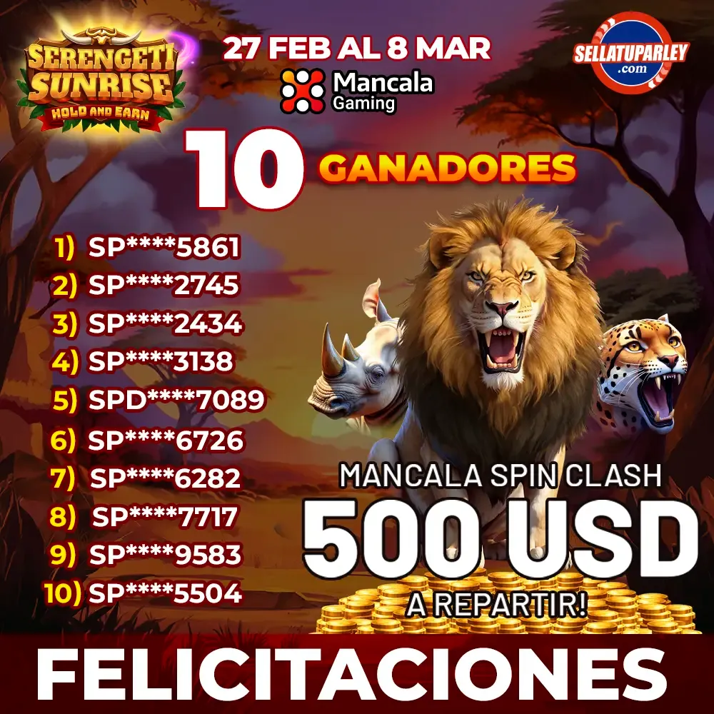 Ganadores Big Money Bang con Sellatuparley y 3 Oaks Gaming 