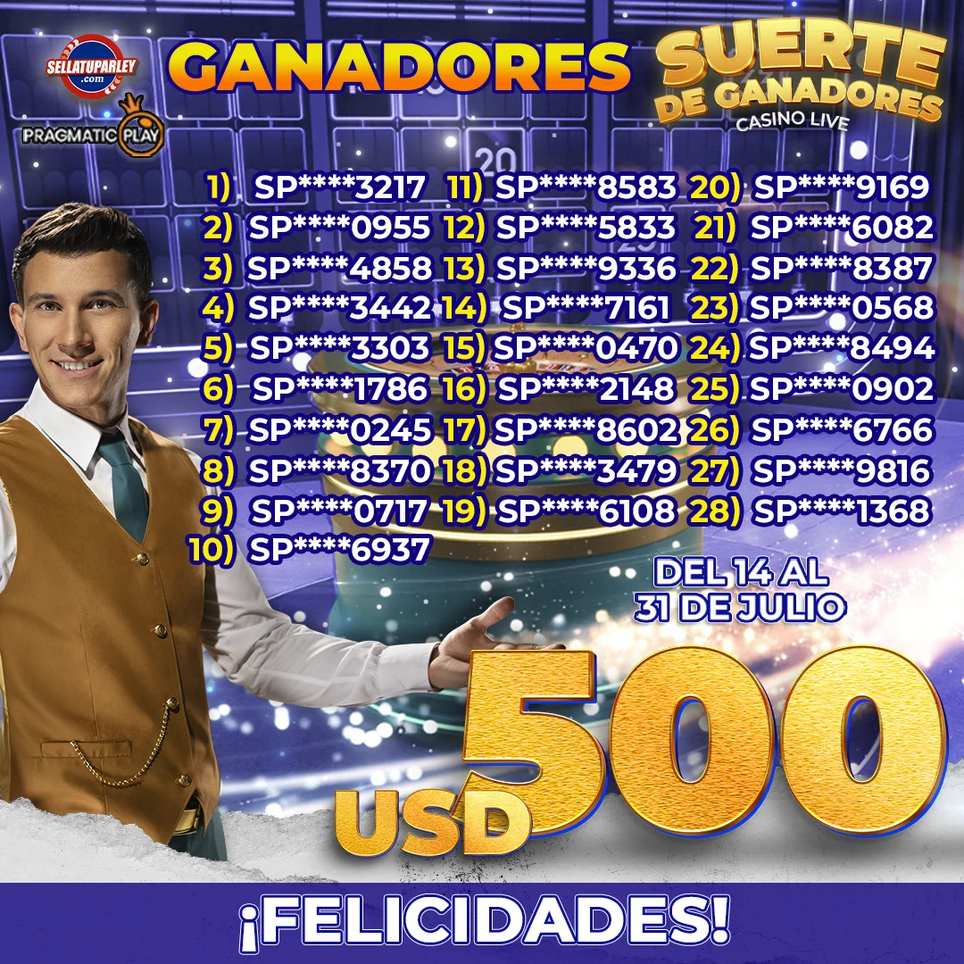 Ganadores Big Money Bang con Sellatuparley y 3 Oaks Gaming