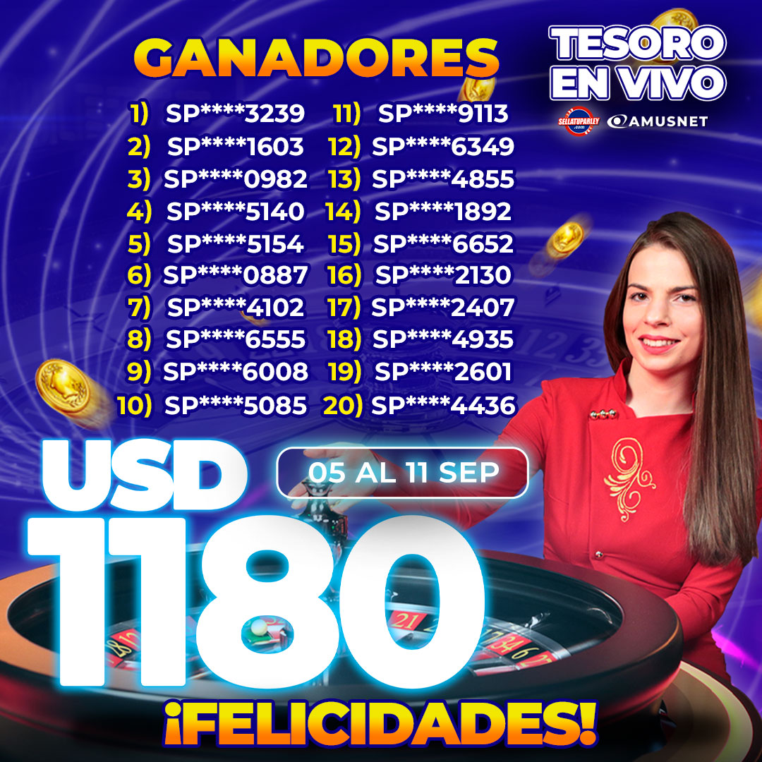 Ganadores Big Money Bang con Sellatuparley y 3 Oaks Gaming 